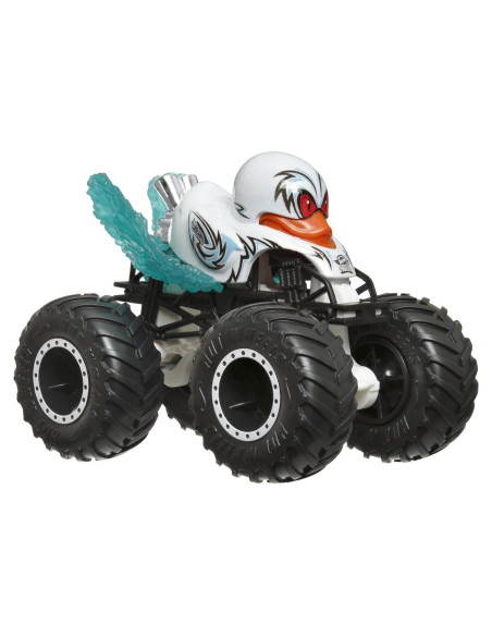 MTFYJ44_HTM64,Hot Wheels Monster Truck Masinuta Duck N Roll Scara 1:64