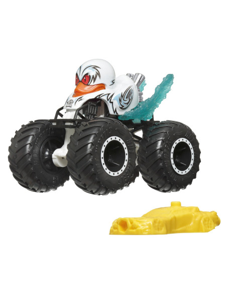 MTFYJ44_HTM64,Hot Wheels Monster Truck Masinuta Duck N Roll Scara 1:64