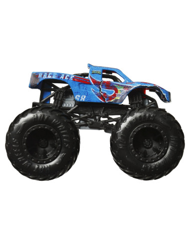 MTGRH81_HWN38,Hot Wheels Monster Truck Si Masinuta Metalica Race Ace