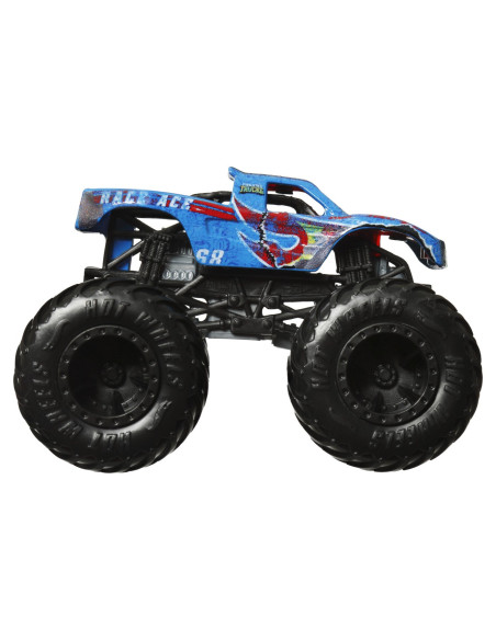 MTGRH81_HWN38,Hot Wheels Monster Truck Si Masinuta Metalica Race Ace