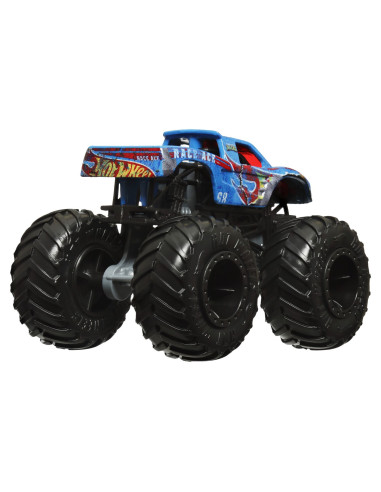 MTGRH81_HWN38,Hot Wheels Monster Truck Si Masinuta Metalica Race Ace
