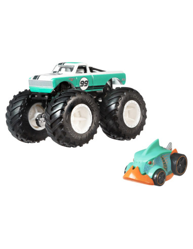 MTGRH81_HWN48,Hot Wheels Monster Truck Si Masinuta Metalica Pure Muscle