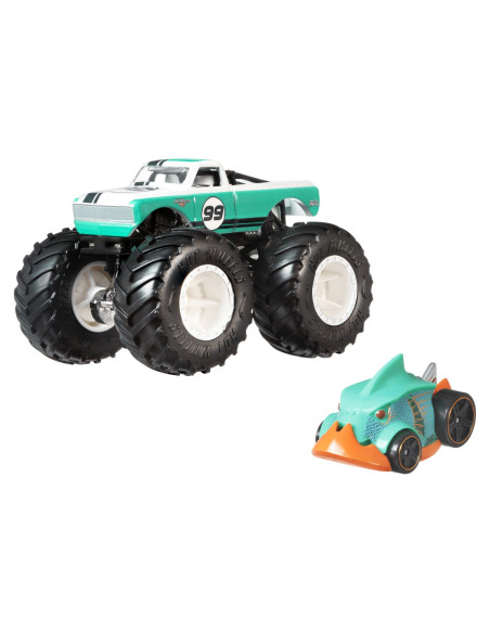 MTGRH81_HWN48,Hot Wheels Monster Truck Si Masinuta Metalica Pure Muscle