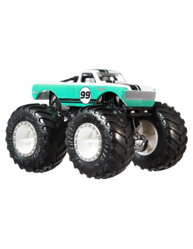MTGRH81_HWN48,Hot Wheels Monster Truck Si Masinuta Metalica Pure Muscle