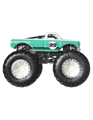 MTGRH81_HWN48,Hot Wheels Monster Truck Si Masinuta Metalica Pure Muscle