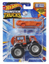 MTGRH81_HWN46,Hot Wheels Monster Truck Si Masinuta Metalica Will Trash It All