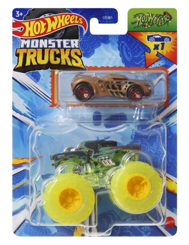 Hot Wheels Monster Truck Si Masinuta Metalica Hotweiler