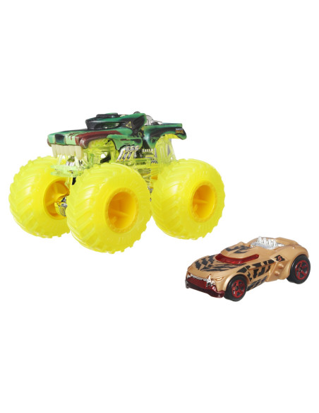 MTGRH81_HWN47,Hot Wheels Monster Truck Si Masinuta Metalica Hotweiler