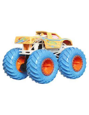 MTHCB50_HWC84,Hot Wheels Monster Truck Glow In The Dark Masinuta Podium Crasher Scara 1:64