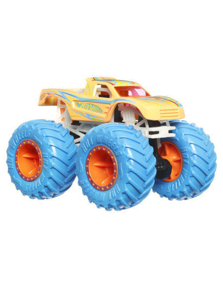 MTHCB50_HWC84,Hot Wheels Monster Truck Glow In The Dark Masinuta Podium Crasher Scara 1:64