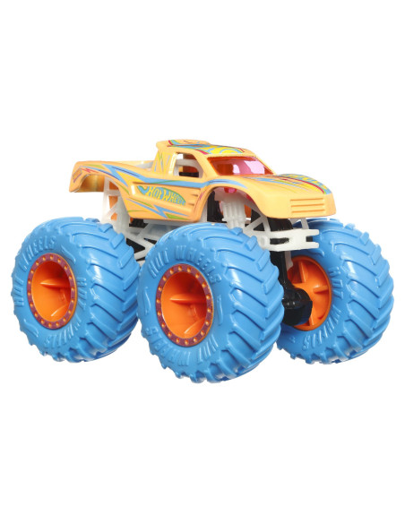 MTHCB50_HWC84,Hot Wheels Monster Truck Glow In The Dark Masinuta Podium Crasher Scara 1:64