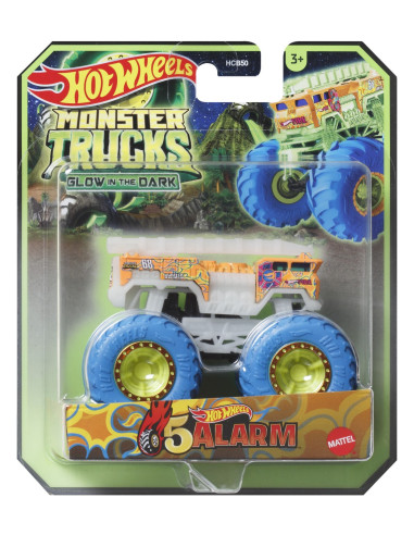 MTHCB50_HWC80,Hot Wheels Monster Truck Glow In The Dark Masinuta 5 Alarm Scara 1:64