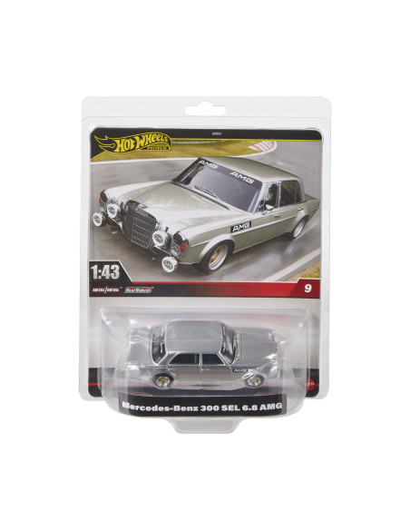 MTHMD41_HWT08,Hot Wheels Premium Real Riders Masinuta Metalica Mercedes Benz 300 Sel 6.8 Amg Scara 1:43