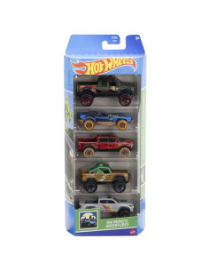 MT1806_HTV53,Set 5 Masini Hot Wheels Cu Design Hw Remote Adventures