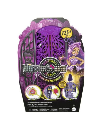 MTHXH85,Monster High Skulltimate Secrets Papusa Clawdeen Wolf