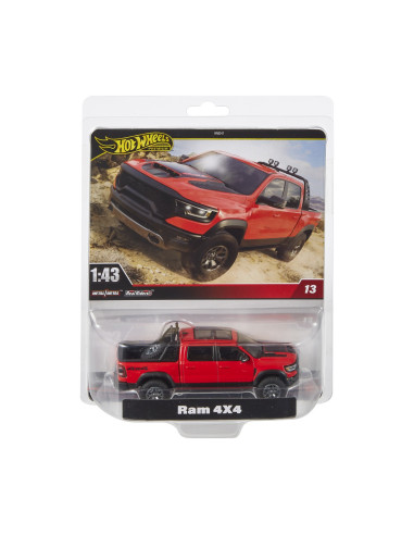 MTHMD41_HWT07,Hot Wheels Premium Real Riders Masinuta Metalica Ram 4x4 Scara 1:43