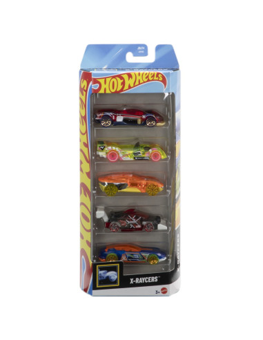 MT1806_JBJ74,Set 5 Masini Hot Wheels X-raycers