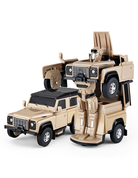 Ras62000_Bej,Masinuta Metalica Convertibila Land Rover Defender Bej Cu Scara 1 La 32