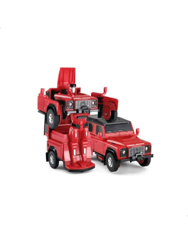 Ras62000_Rosu,Masinuta Metalica Convertibila Land Rover Defender Rosu Cu Scara 1 La 32