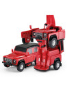 Ras62000_Rosu,Masinuta Metalica Convertibila Land Rover Defender Rosu Cu Scara 1 La 32