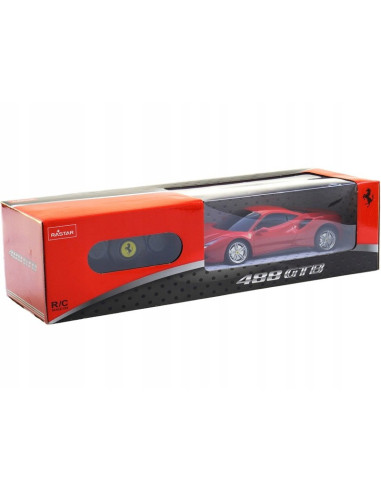 Ras76000_Rosu,Masina Cu Telecomanda Ferrari 488 Gtb Rosu Scara 1 La 24