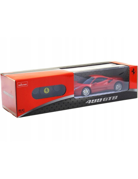 Ras76000_Rosu,Masina Cu Telecomanda Ferrari 488 Gtb Rosu Scara 1 La 24