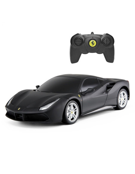 Ras76000_Negru,Masina Cu Telecomanda Ferrari 488 Gtb Negru Scara 1 La 24
