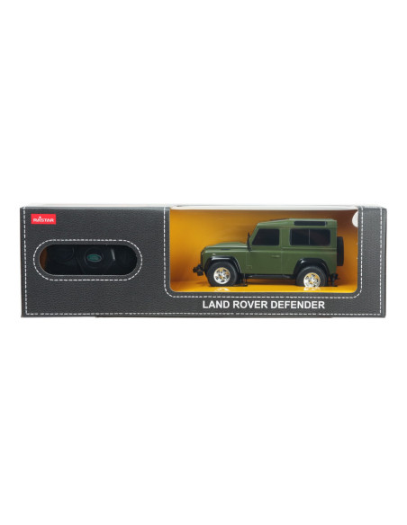 Ras78500_Verde,Masina Cu Telecomanda Land Rover Defender Verde Cu Scara 1 La 24