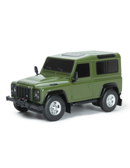 Ras78500_Verde,Masina Cu Telecomanda Land Rover Defender Verde Cu Scara 1 La 24