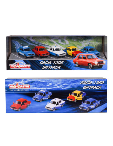 VV-212053165SRO,Majorette Set 5 Masinute Metalice Dacia 1300 7.5cm