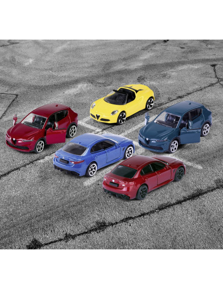 VV-212053178SII,Majorette Masinute Metalice Set 5 Masini Alfa Romeo