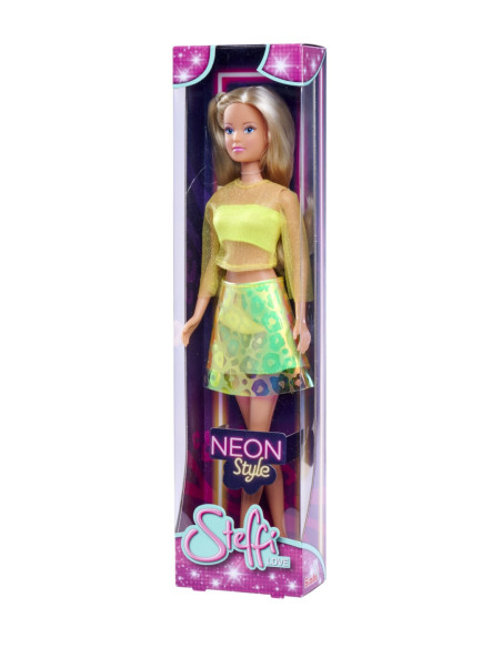 VV-105733665_GALBEN,Steffi Love Papusa Steffi Neon Style Galben