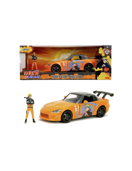 VV-253255084,Jada Naruto Shippuden Set Figurina Naruto Si Masinuta Metalica Honda 2001 S2000 Scara 1:24