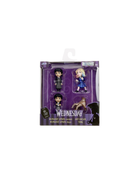 VV-253252040,Jada Wednesday Set 4 Figurine Metalice 6.5cm