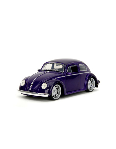 VV-253255076,Jada Wednesday Set Masinuta Metalica Volkswagen Beetle 1:24 Si Figurina Metalica Wednesday 7cm