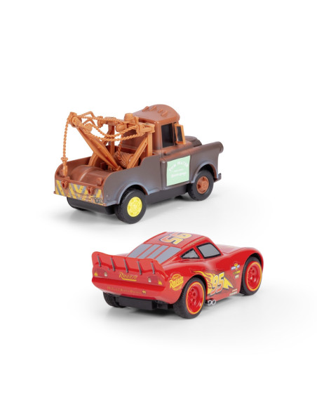 VV-203084036,Jada Cars Set 2 Masinute Cu Telecomanda Fulger Mcqueen Si Mater Scara 1:32