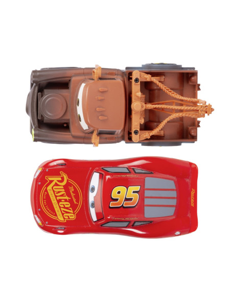 VV-203084036,Jada Cars Set 2 Masinute Cu Telecomanda Fulger Mcqueen Si Mater Scara 1:32
