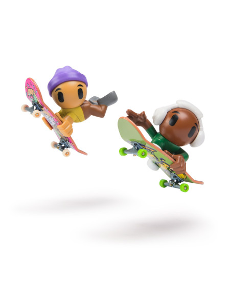 VV-6071061_20148774,Tech Dech Sk8 Crew Pachet 2 Seturi Placa Si Figurina 9.6cm Casca Mov Si Casti Albe