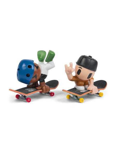 VV-6071061_20148776,Tech Dech Sk8 Crew Pachet 2 Seturi Placa Si Figurina 9.6cm Sapca Neagra Si Casca Albastra