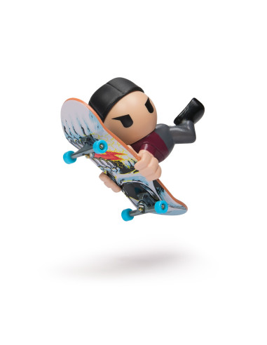 VV-6071061_20148777,Tech Dech Sk8 Crew Pachet 2 Seturi Placa Si Figurina 9.6cm Sapca Neagra Si Casca Neagra