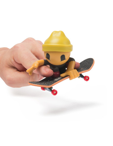 VV-6071054_20148752,Tech Dech Sk8 Crew Pachet Placa Si Figurina 9.6cm Casca Galbena