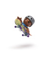 VV-6071054_20148754,Tech Dech Sk8 Crew Pachet Placa Si Figurina 9.6cm Casca Gri