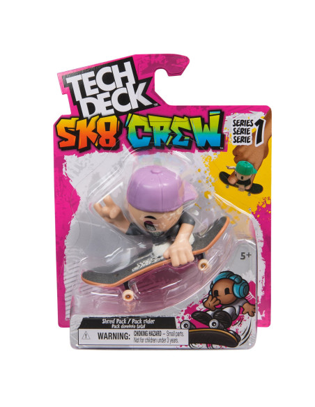 VV-6071054_20148755,Tech Dech Sk8 Crew Pachet Placa Si Figurina 9.6cm Sapca Mov