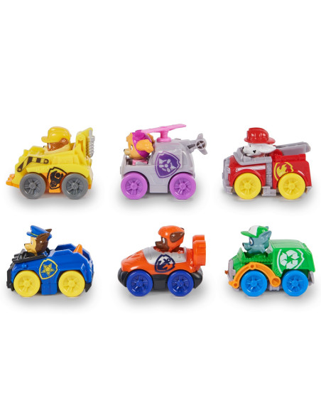 VV-6070070,Patrula Catelusilor Pup Squad Racers Pachet Cadou 6 Vehicule De Baza