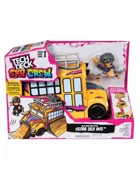 VV-6071034,Tech Dech Sk8 Crew Set De Joaca Autobuz