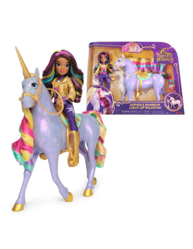 VV-6071553,Unicorn Academy Set Sophia Si Wildstar Lumina De Curcubeu