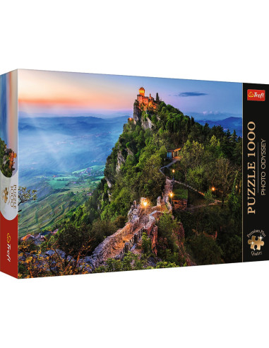 VV-10822,Puzzle Trefl 1000 Premium Plus Photo Odyssey Turnul Cesta San Marino