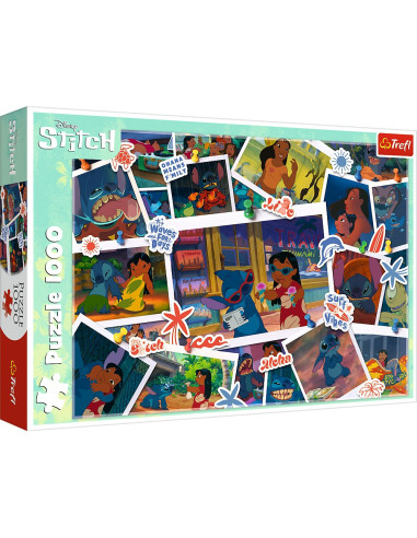 VV-10882,Puzzle Trefl 1000 Disney Lilo Si Stitch Dulci Amintiri