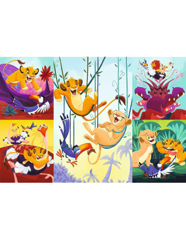 VV-16478,Puzzle Trefl 100 Disney Curajosul Rege Lion