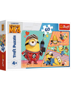 VV-34648,Puzzle Trefl 4in1 Despicable Me 4 Minionii Trazniti